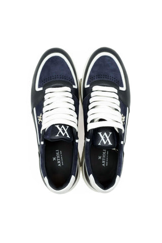 Artioli Johan Suede / Calf-Skin Leather Casual Sneaker (ART1117)-AmbrogioShoes
