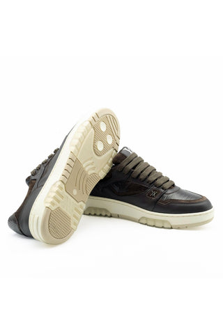 Artioli Lebron Lizard / Suede / Leather Casual Sneaker (ART1116)-AmbrogioShoes