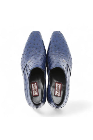 Artioli Libero Ostrich Slip-on Loafers (ART1040)-AmbrogioShoes