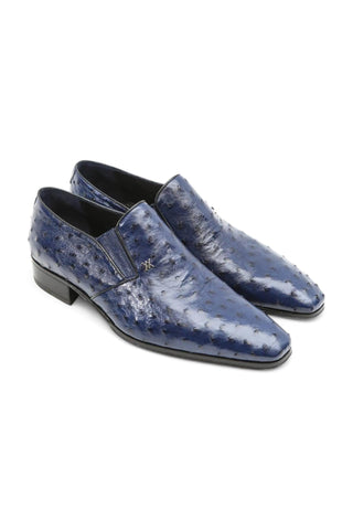 Artioli Libero Ostrich Slip-on Loafers (ART1040)-AmbrogioShoes