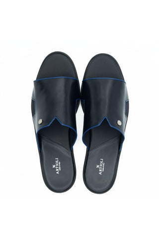 Artioli Lido Calf-Skin Leather Slip-On Sandal (ART1174)-AmbrogioShoes