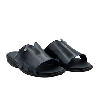 Artioli Lido Men's Shoes Calf-Skin Leather Slip-On Sandal (ART1174)-AmbrogioShoes