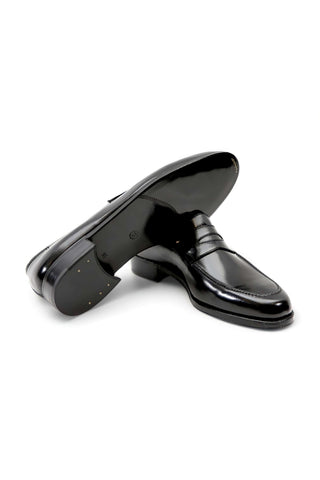 Artioli Lino Calf-Skin Leather Classic Penny Loafer (ART1103)-AmbrogioShoes