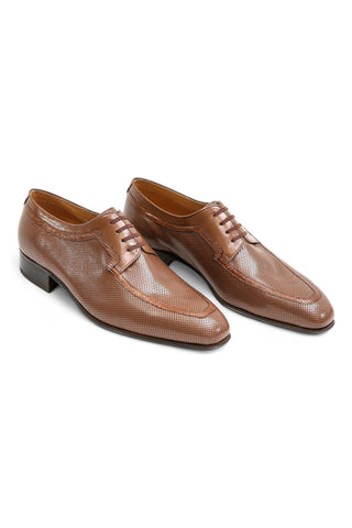 Artioli Livio Perforated Kangaroo Leather / Lizard Derby (ART1018)-AmbrogioShoes