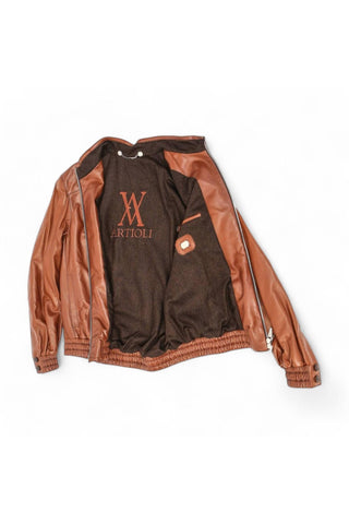Artioli Luciano Nappa Lamb Leather Jacket (ARTJ1002)-AmbrogioShoes