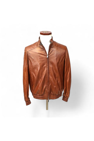 Artioli Luciano Nappa Lamb Leather Jacket (ARTJ1002)-AmbrogioShoes