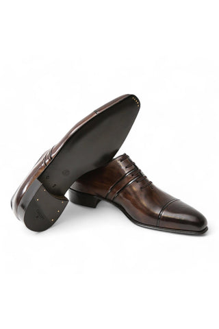 Artioli Luigi Calf-Skin Leather Cap-Toe Formal Oxfords (ART1019)-AmbrogioShoes