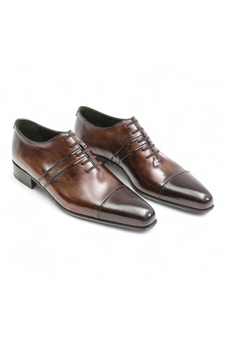 Artioli Luigi Calf-Skin Leather Cap-Toe Formal Oxfords (ART1019)-AmbrogioShoes