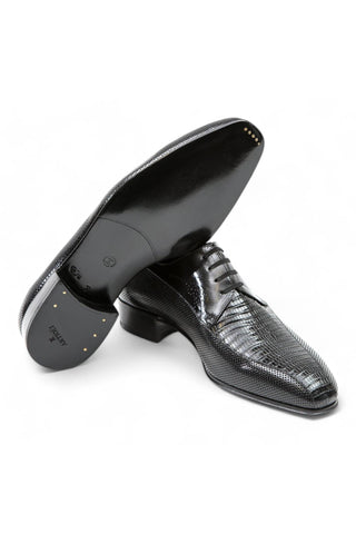 Artioli Manuele Perforated Kangaroo Leather / Lizard Derby (ART1020)-AmbrogioShoes