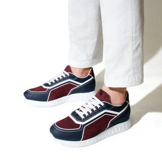 Artioli Marcell Calf-Skin Leather & Deer-Skin Sneaker (ART1198)-AmbrogioShoes