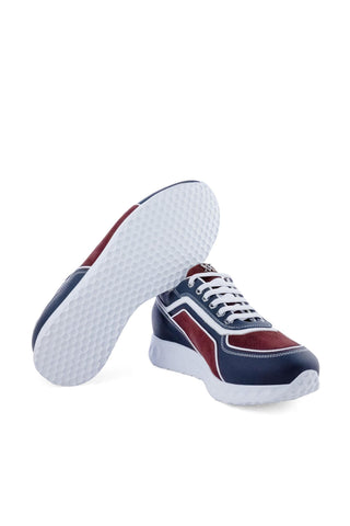 Artioli Marcell Calf-Skin Leather & Deer-Skin Sneaker (ART1198)-AmbrogioShoes