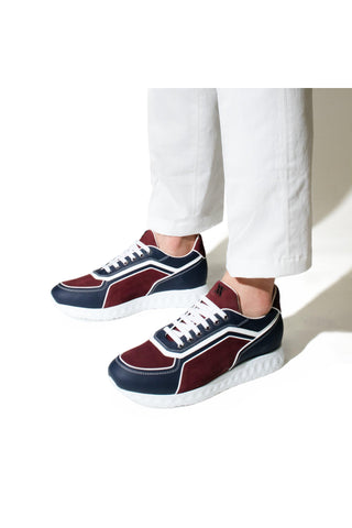 Artioli Marcell Leather & Deer-Skin Sneaker (ART1198)-AmbrogioShoes
