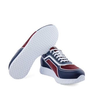 Artioli Marcell Men's Shoes Calf-Skin Leather & Deer-Skin Sneaker (ART1198)-AmbrogioShoes