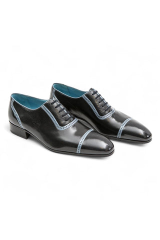 kangaroo leather dress shoes Artioli Enrico Perforated Kangaroo Leather Oxford (ART1190)
