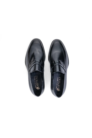 Artioli Narciso Exotic Crocodile Skin & Calf-Skin Leather Penny Loafer (ART1184)-AmbrogioShoes