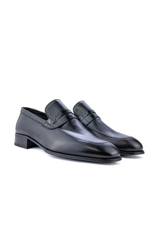 Artioli Narciso Exotic Crocodile Skin & Calf-Skin Leather Penny Loafer (ART1184)-AmbrogioShoes