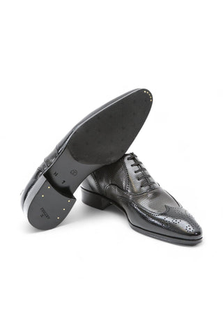 Artioli Nicola Perforated Kangaroo / Calf-Skin Leather Oxfords (ART1026)-AmbrogioShoes