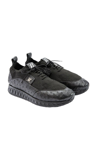 Artioli Olivier Fabric / Ostrich Casual Sneaker (ART1154)-AmbrogioShoes