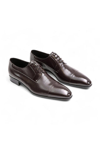 Artioli Orlando Perforated Kangaroo Derby-AmbrogioShoes