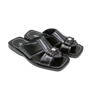 Artioli Panarea Men's Shoes Calf-Skin Leather Slip-On Sandal (ART1142)-AmbrogioShoes