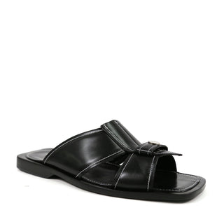 Artioli Panarea Men's Shoes Calf-Skin Leather Slip-On Sandal (ART1142)-AmbrogioShoes