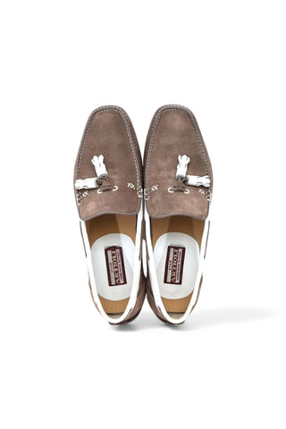 Artioli Positano Suede / Deer-Skin Tassels Driver (ART1110)-AmbrogioShoes