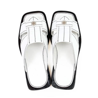 Artioli Procida Men's Shoes Calf-Skin Leather Slip-On Sandal (ART1140)-AmbrogioShoes