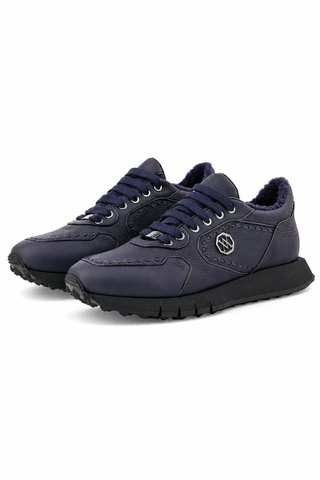 Artioli Ragnar Sneaker - Blue Night Rubberized Deer