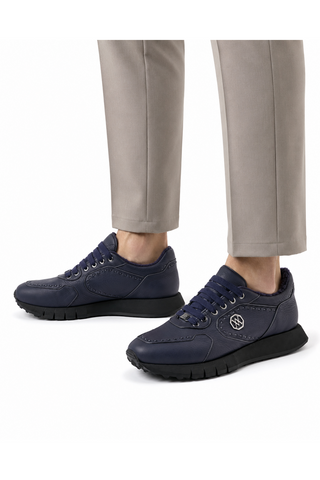 Artioli Ragnar Sneaker - Blue Night Rubberized Deer