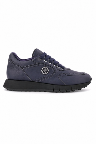 Artioli Ragnar Sneaker - Blue Night Rubberized Deer