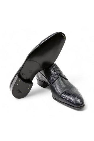 Artioli Ruggero Alligator / Kangaroo Leather Derby (ART1030)-AmbrogioShoes
