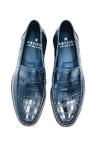 Artioli Scilla Crocodile Loafer-AmbrogioShoes