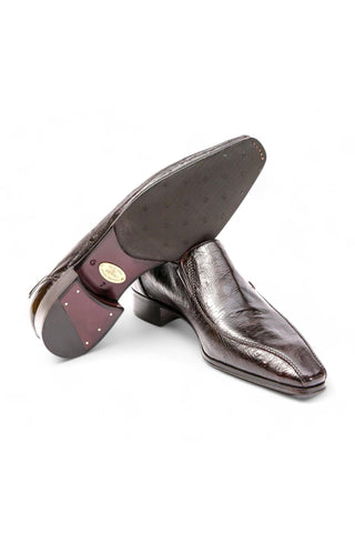 Artioli Siro Buffered Ostrich Classic Slip-on Loafers (ART1066)-AmbrogioShoes