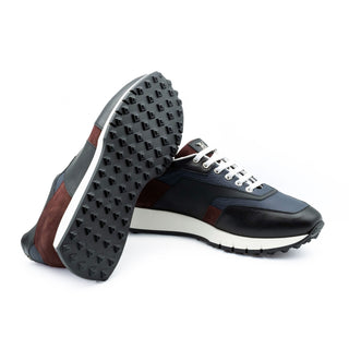 Artioli Stephen Deer-Skin / Calf-Skin Leather Casual Sneaker (ART1114)-AmbrogioShoes