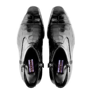 Artioli Tarquinio Alligator Zip-Up Boot-AmbrogioShoes