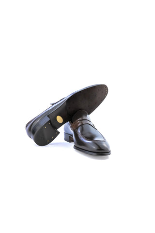 Artioli Ulisse Crocodile Skin & Leather Penny Loafer (ART1183)-AmbrogioShoes
