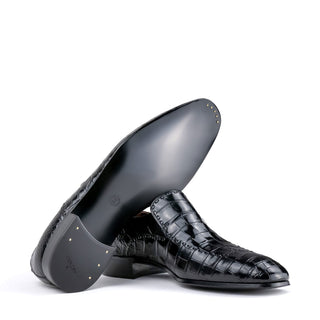 Artioli Vinicio Men's Shoes Exotic Alligator Skin Loafer (ART1205)-AmbrogioShoes