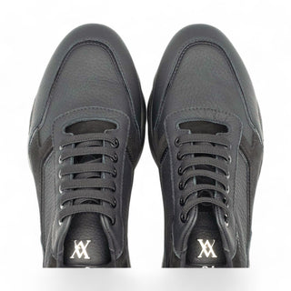 Artioli Zlatan Men's Luxury Italian Shoes Deer / Suede / Patent Leather Sneaker (ART1095)-AmbrogioShoes