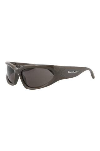 Balenciaga   Metallic Warm Grey Sunglasses