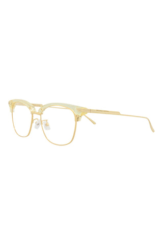 Bottega Veneta  Transparent Beige/Gold Eyeglasses