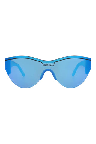Balenciaga BB0004S Light Blue Sunglasses-AmbrogioShoes