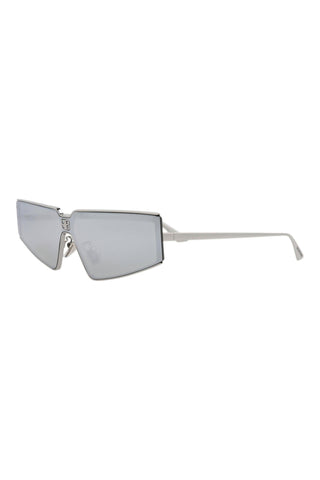 Balenciaga BB0192S Light Ruthenium Sunglasses-AmbrogioShoes