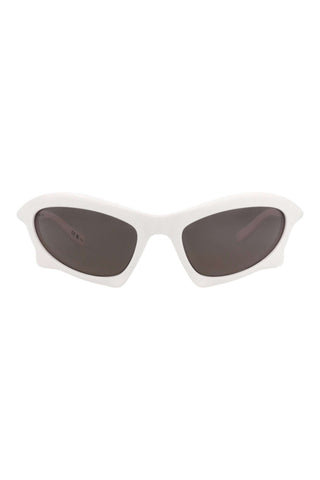 Balenciaga BB0229S White Sunglasses-AmbrogioShoes