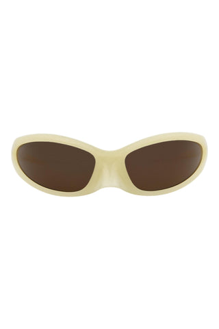 Balenciaga BB0251S Opal Yellow Sunglasses-AmbrogioShoes