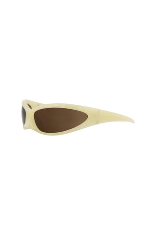 Balenciaga BB0251S Opal Yellow Sunglasses-AmbrogioShoes