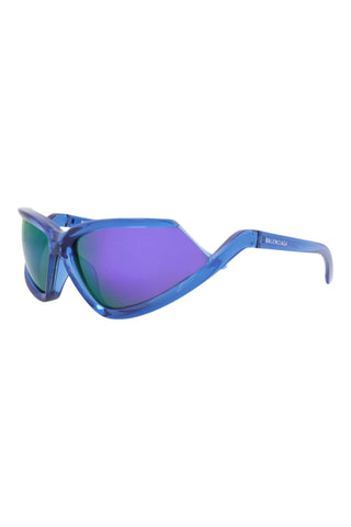 Balenciaga BB0289S Transparent Blue Sunglasses-AmbrogioShoes