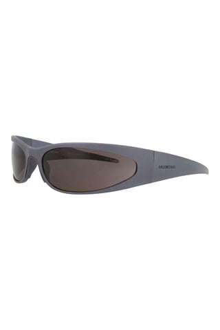 Balenciaga BB0290S Satin Dark Grey Sunglasses-AmbrogioShoes