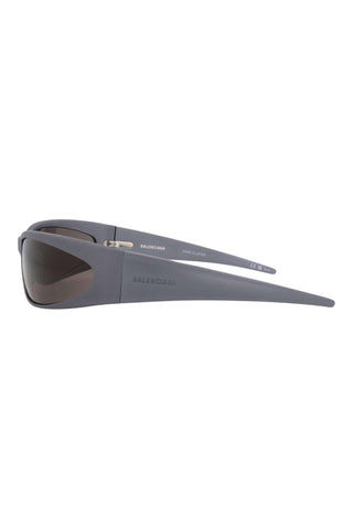 Balenciaga BB0290S Satin Dark Grey Sunglasses-AmbrogioShoes