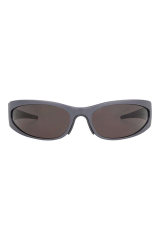 Balenciaga BB0290S Satin Dark Grey Sunglasses-AmbrogioShoes