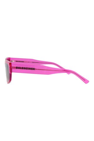 Balenciaga BB0305S Transparent Fuchsia Sunglasses-AmbrogioShoes